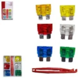 KIT FUSIBLE UNA 5A/10A/15A/20A/25A/30A C/PINZA 30PZAS/SET GPA
