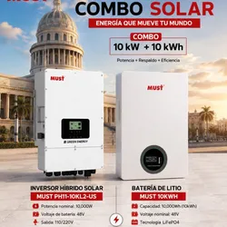 COMBO SOLAR MUST 10 kW + 10 kWh