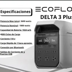🔋 ECOFLOW DELTA 3 PLUS — 1,024Wh ⚡