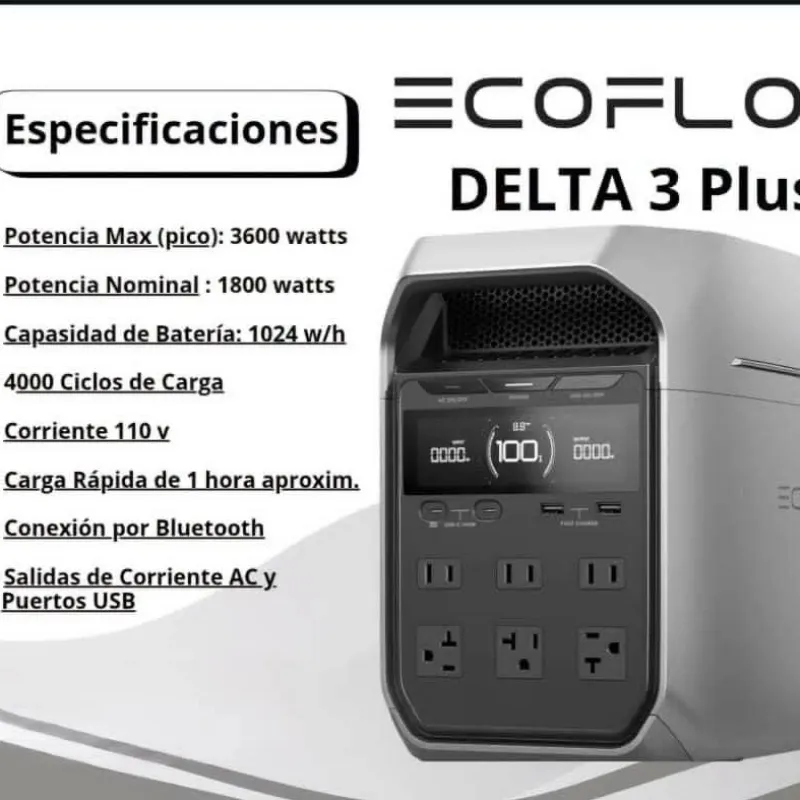 🔋 ECOFLOW DELTA 3 PLUS — 1,024Wh ⚡