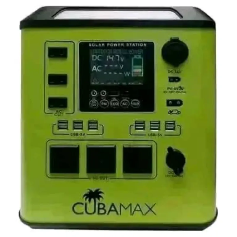 ⚡ ESTACIÓN DE ENERGÍA CUBAMAX 2000 W ⚡ 👑 Incluye Panel Solar de 200 W 🌞 👑