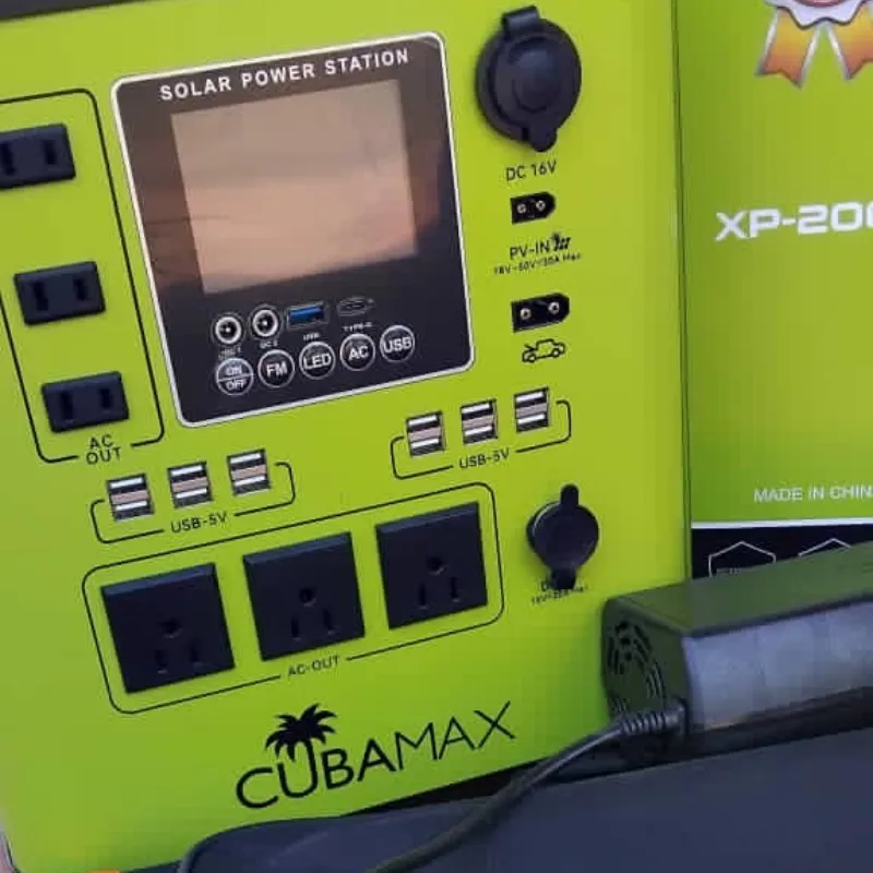 ⚡ ESTACIÓN DE ENERGÍA CUBAMAX 2000 W ⚡ 👑 Incluye Panel Solar de 200 W 🌞 👑
