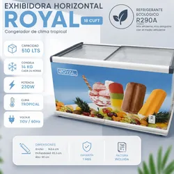 Exhibidora horizontal ROYAL de 18cuft