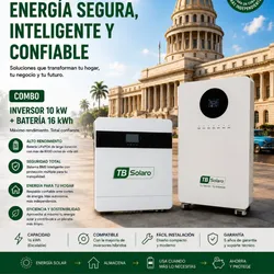 INVERSOR 10 KW + BATERÍA 16 KWH TB SOLARO
