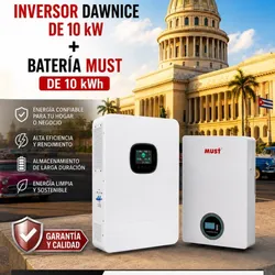 INVERSOR DAWNICE 10 KW + BATERÍA MUST 10 KWH