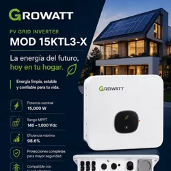 ⚡ Inversor Solar Growatt Trifásico 15kW