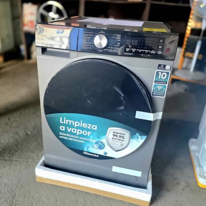 LAVADORA AUTOMÁTICA SECADO AL VAPOR MARCA HISENSE 15KGS