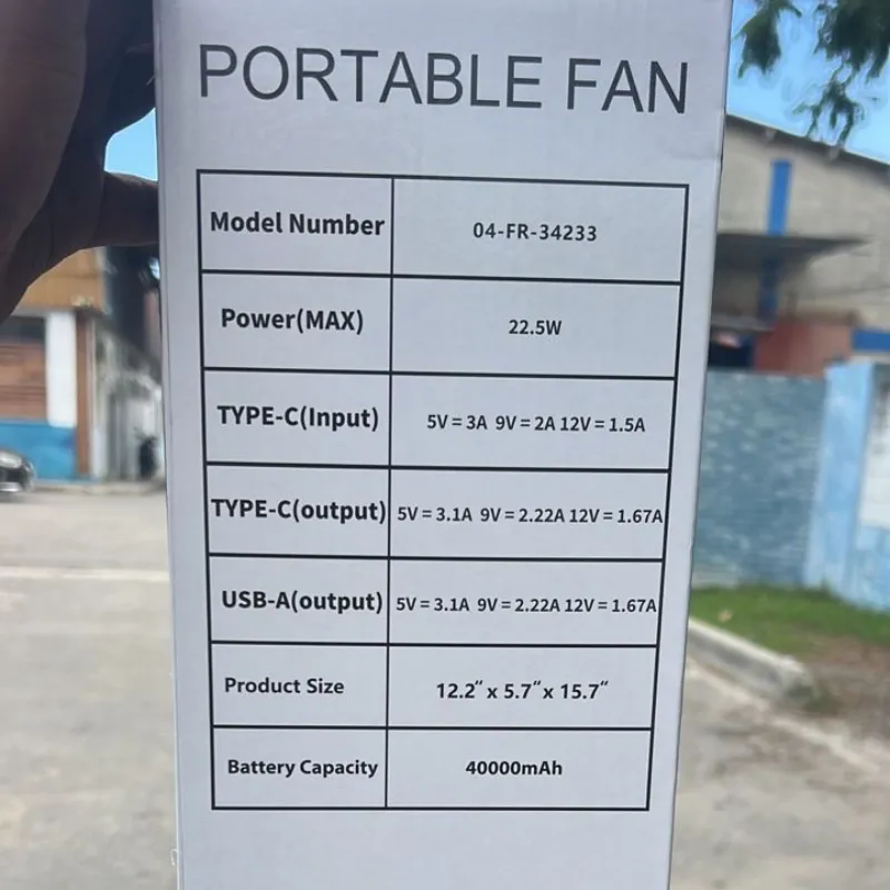 VENTILADOR MULTIFUNCIÓN RECARGABLE SACO (40,000 mAh) 🔥