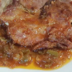 lomos cocido en salsa Caribe