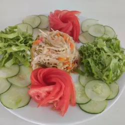 Pull de vegetales agridulce