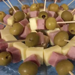 Entremés de jamón y queso