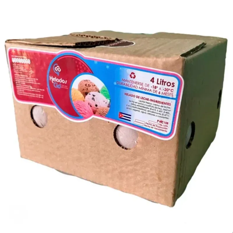 Helados en Caja Fresa