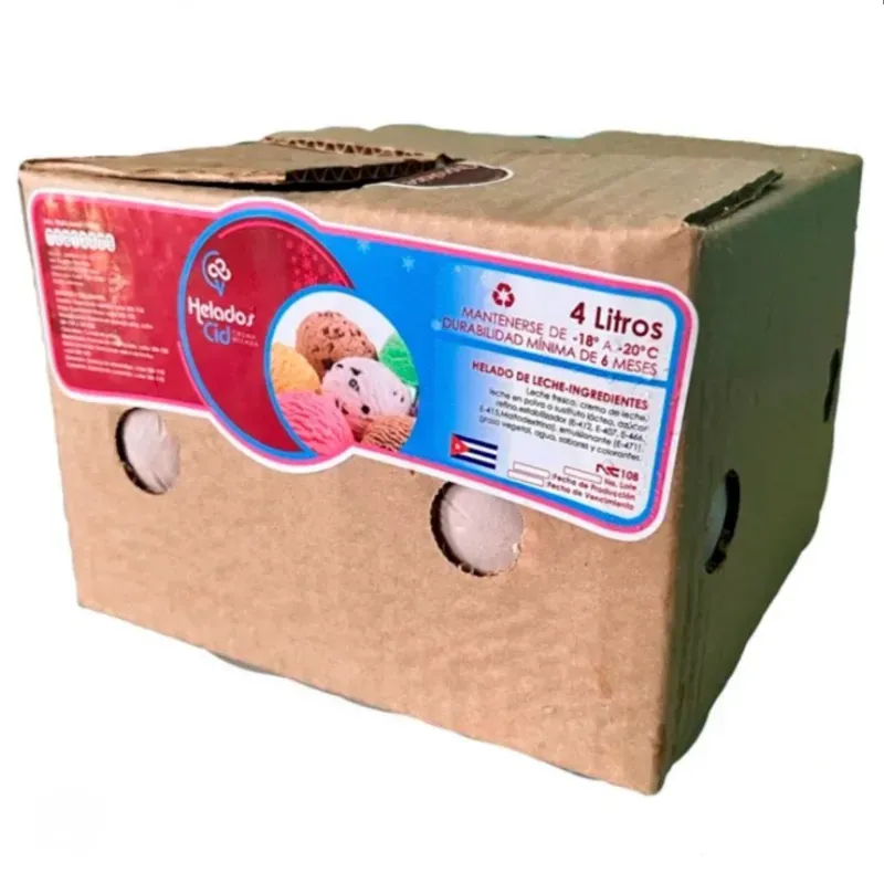 Helados en Caja Vainilla