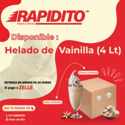 < Helado - Vainilla >