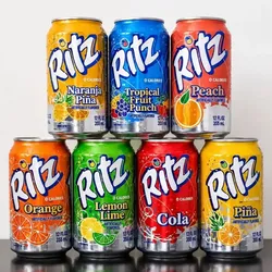A canned soft drinks