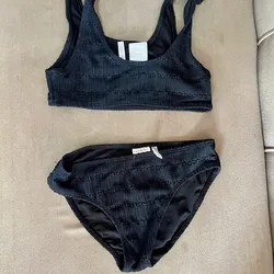Bikini de niña negro