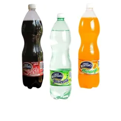 Pomos de refresco cola, limón y naranja(6u)