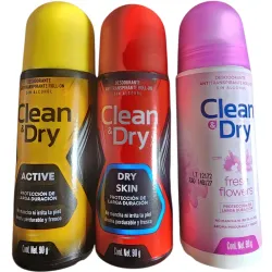 desodorante roll-on Clean & Dry 90g