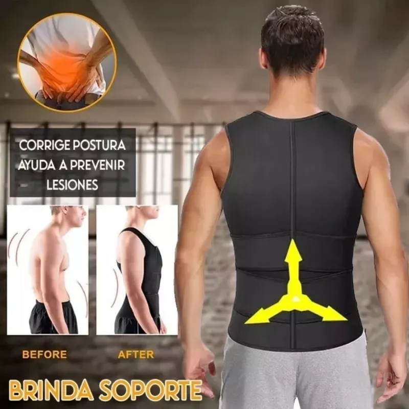 faja deportiva/terapéutica 2 lengüetas y tirantes