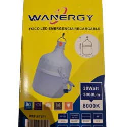 foco recargable 30W y 3000Lm