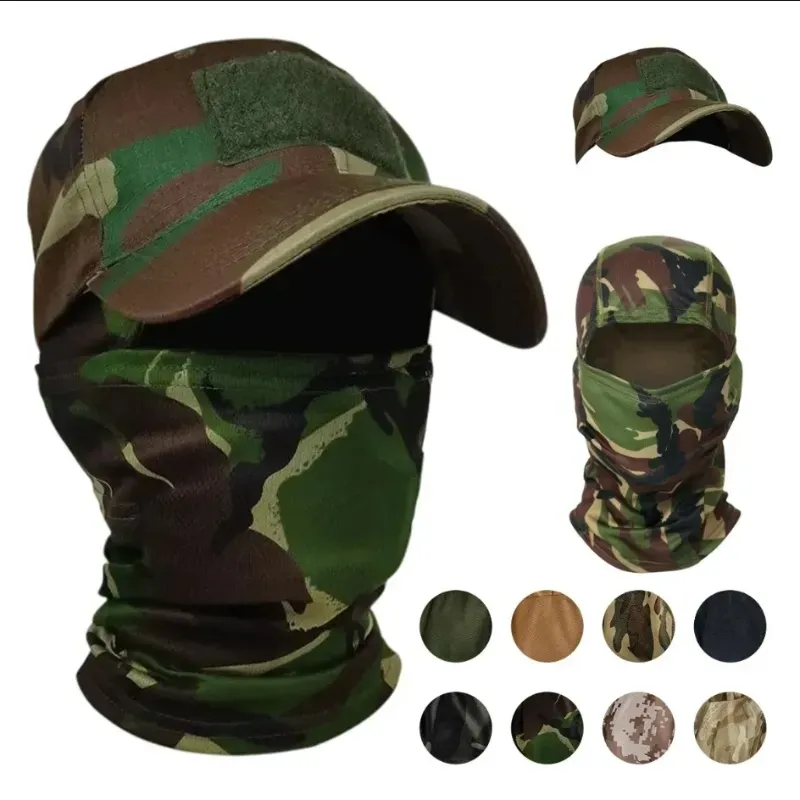 gorra de camuflaje táctico con pasamontañas