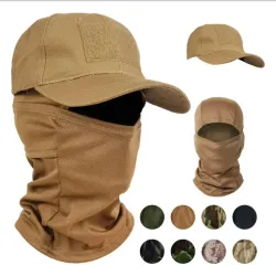 gorra de camuflaje táctico con pasamontañas