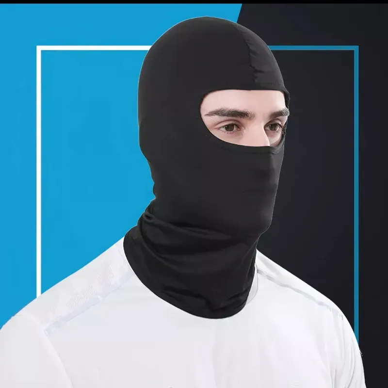 pasamontañas color negro con protección rayos ultravioletas - 600 CUP / 1,5 USD