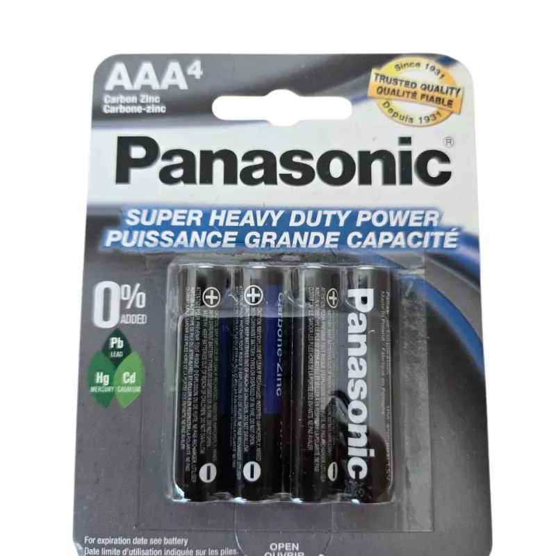 pilas AAA Panasonic pack x 4