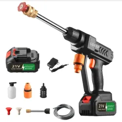 pistola hidrolavadora inalámbrica 260W y 21v - 45 USD