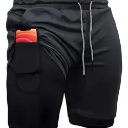 short con licra deportivo 2 en 1 - 12 USD