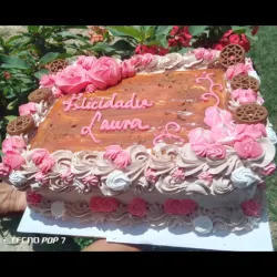 Cake de chocolate y dulce de leche