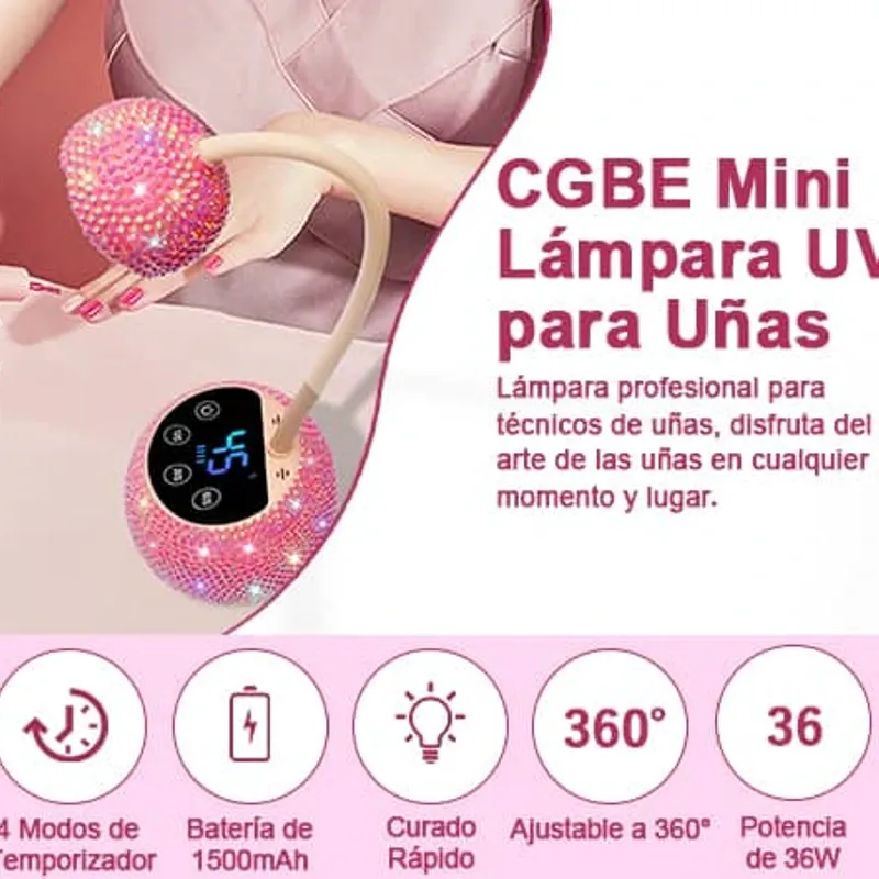 Lámpara Recargable para Softgel, Polygel y Precurado 36W