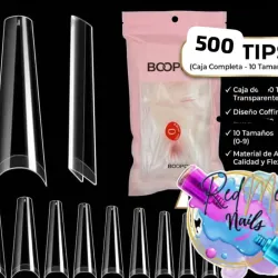 Paquete de 500 Tips Coffin Medianas