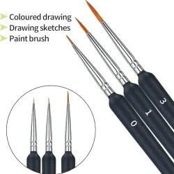 Set de 3 Pinceles Liners o de dibujo