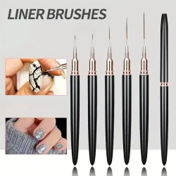 Set de 5 Pinceles Liners Profesionales
