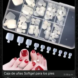 Uñas Softgel para pies