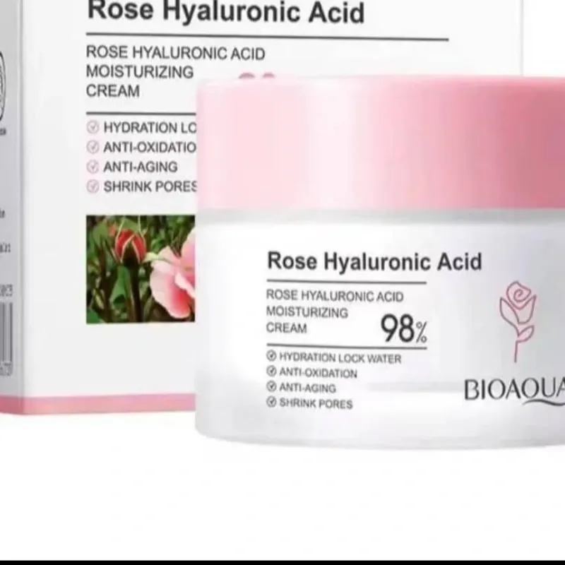 Crema hidratante de Rosas y ácido hialurónico 
