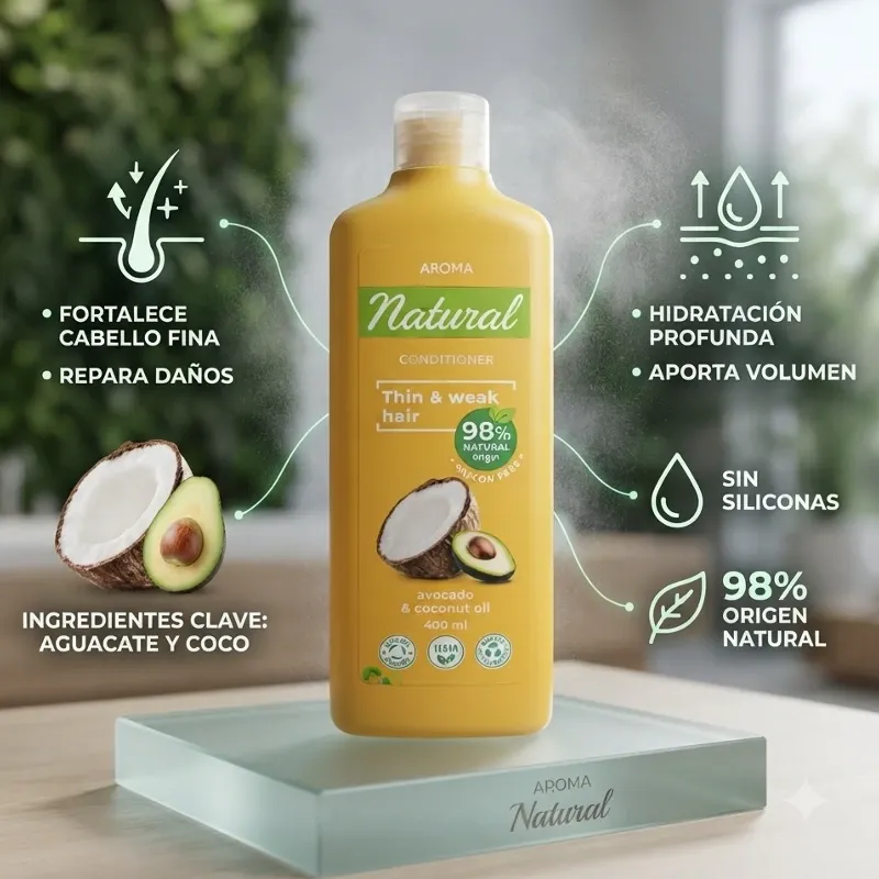 🥥🥑Aroma Natural Conditioner (Aguacate & Coco)