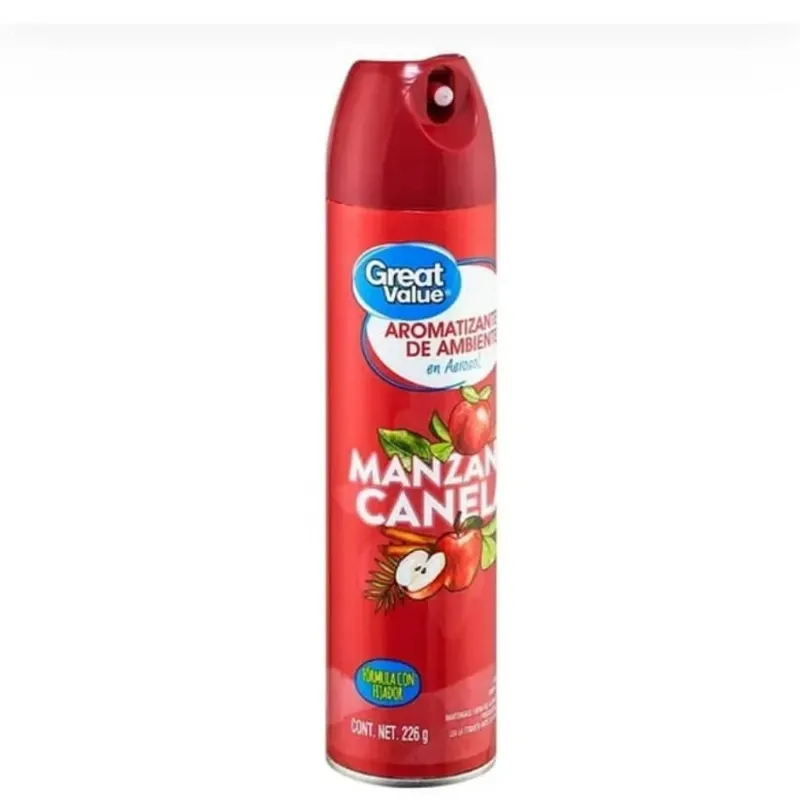 Aromatizante Great Value en aerosol manzana 🍎 y canela