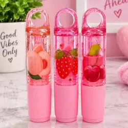 Bálsamo labial en barra de frutas 🍑🍒🍓