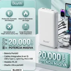 Batería portátil Buytiti🔋 Marca: Buytiti 🔖✨