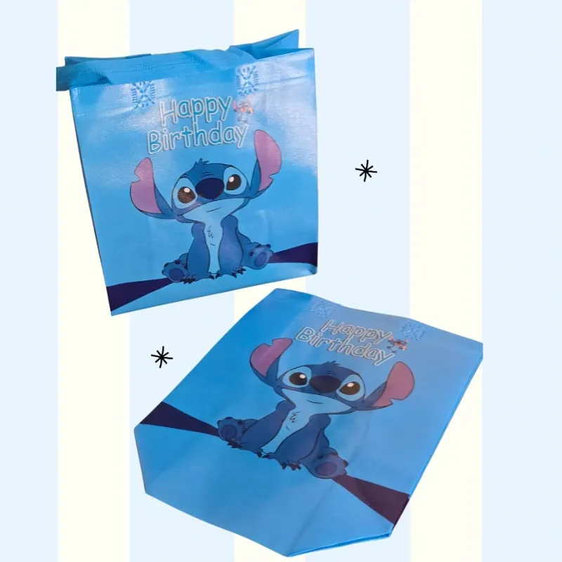 Bolsas de Regalo Reutilizables de Stitch "Happy Birthday" 🥳✨