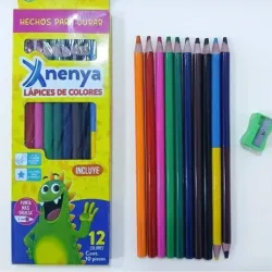 Caja de 10+2 colores y sacapuntas