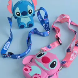 Carteras de Silicona Stitch y Ángel 💙🩷