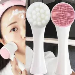 Cepillo facial de silicona exfoliante 2en1