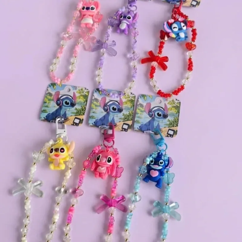 Colgante de Stitch y Ángel💖