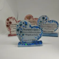 Corazones Resina