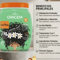 Crema 2 en 1 Para Cabellos Crespos 1kg