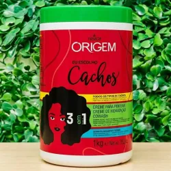 Crema 3 en 1 para peinar y definir rizos💚👩🏻‍🦱👨🏻‍🦱 (1kg)