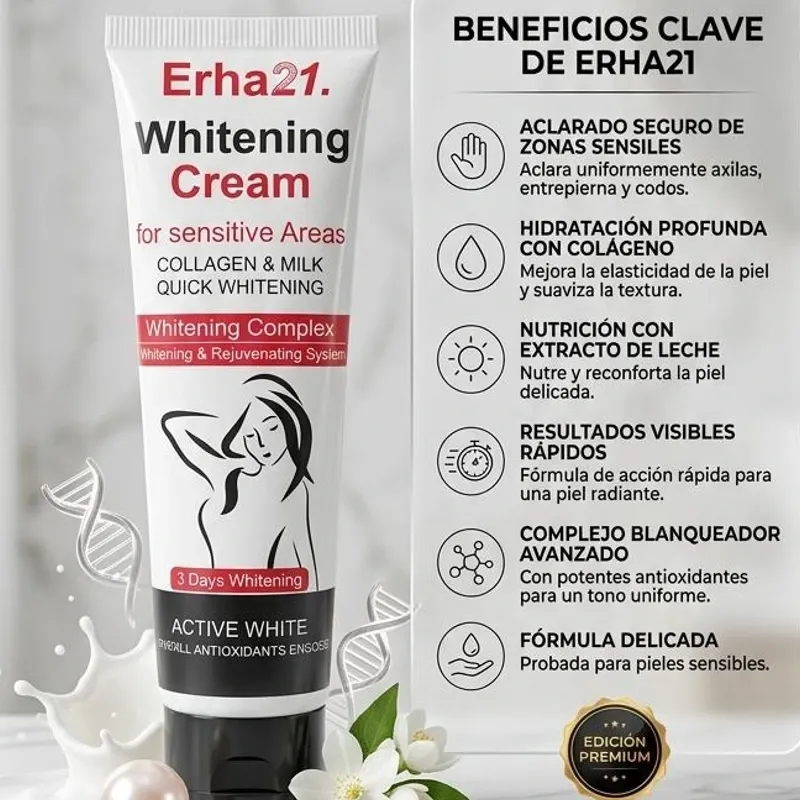 ✨ Crema Aclarante Erha21 para Zonas Sensibles 30 ml✨